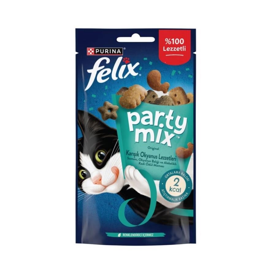 Felix Party Mix Karışık Okyanus Lezzetleri Kedi Ödül Maması 60 GR | SRC: Barcode: 8445291996243